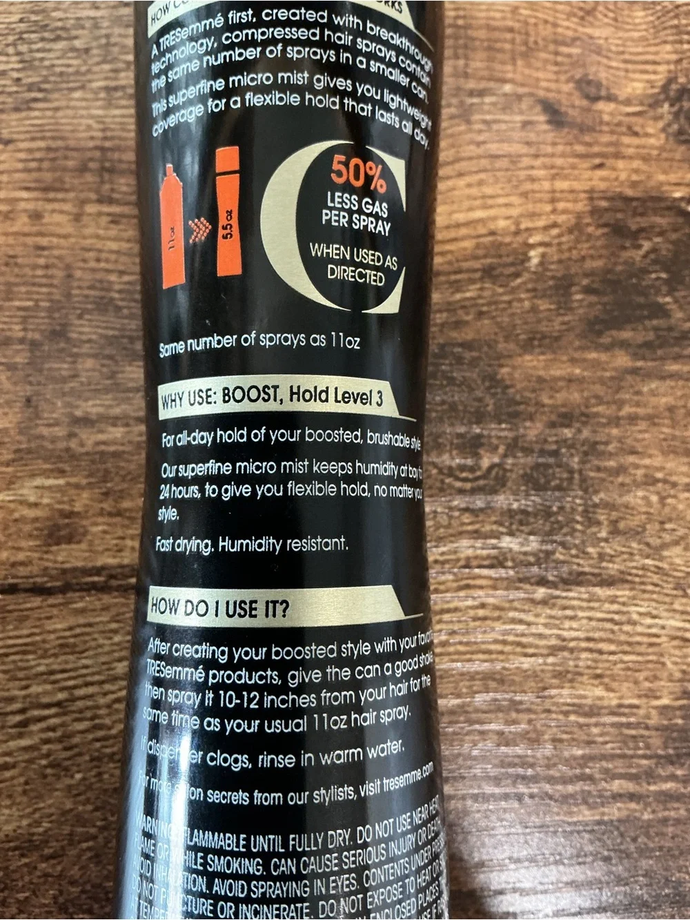 TRESemmé Compressed Micro Mist Boost 3 Hair Spray 5.5 oz New